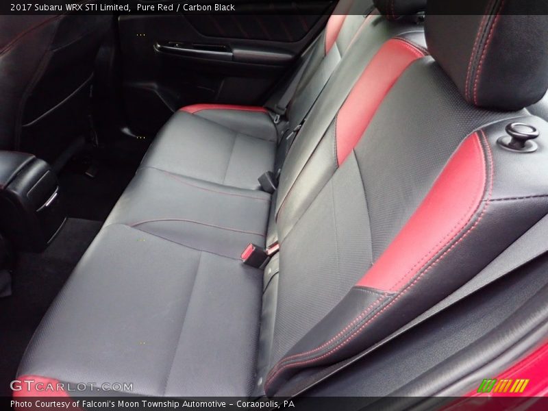 Rear Seat of 2017 WRX STI Limited