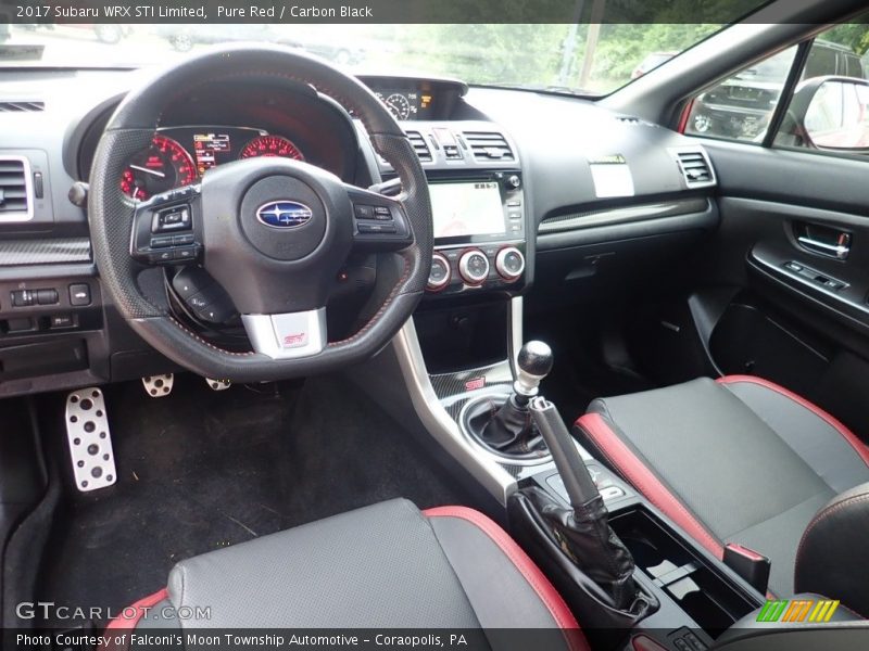  2017 WRX STI Limited Carbon Black Interior