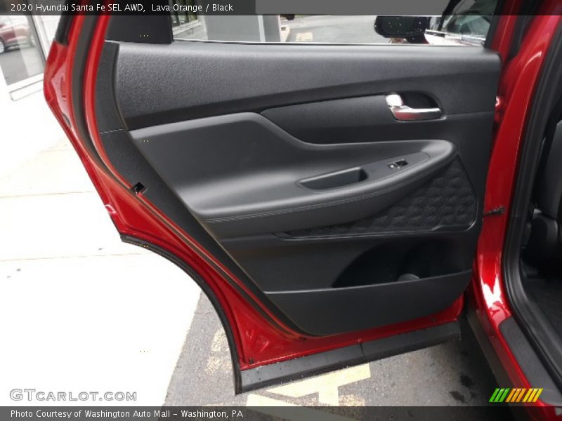 Lava Orange / Black 2020 Hyundai Santa Fe SEL AWD