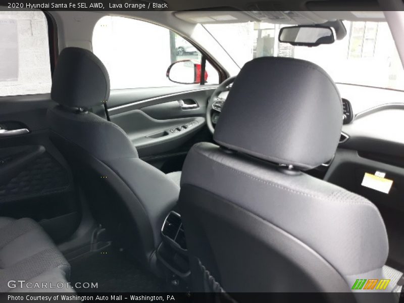 Lava Orange / Black 2020 Hyundai Santa Fe SEL AWD