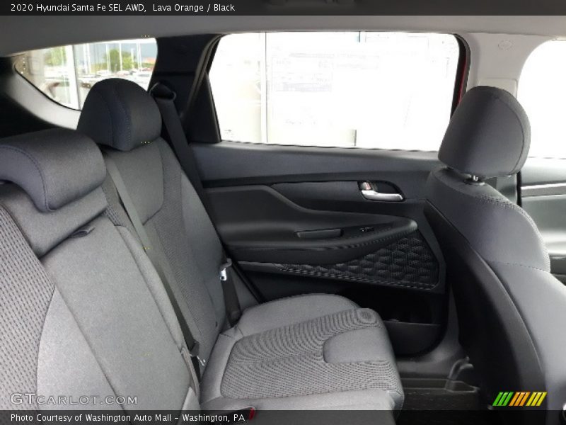 Lava Orange / Black 2020 Hyundai Santa Fe SEL AWD
