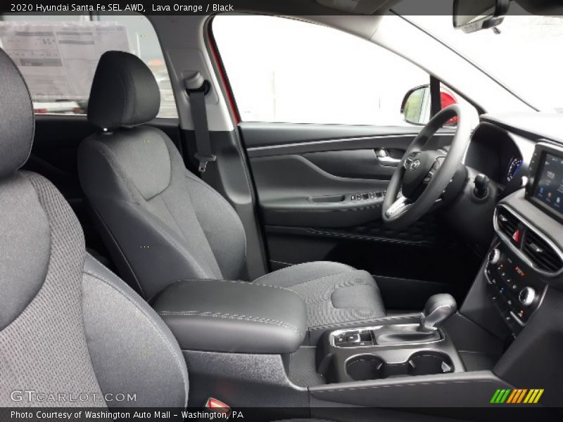 Lava Orange / Black 2020 Hyundai Santa Fe SEL AWD