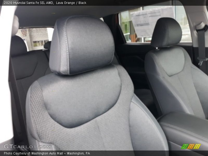 Lava Orange / Black 2020 Hyundai Santa Fe SEL AWD