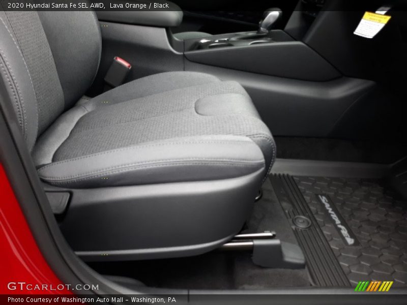 Lava Orange / Black 2020 Hyundai Santa Fe SEL AWD