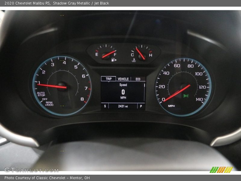 Shadow Gray Metallic / Jet Black 2020 Chevrolet Malibu RS