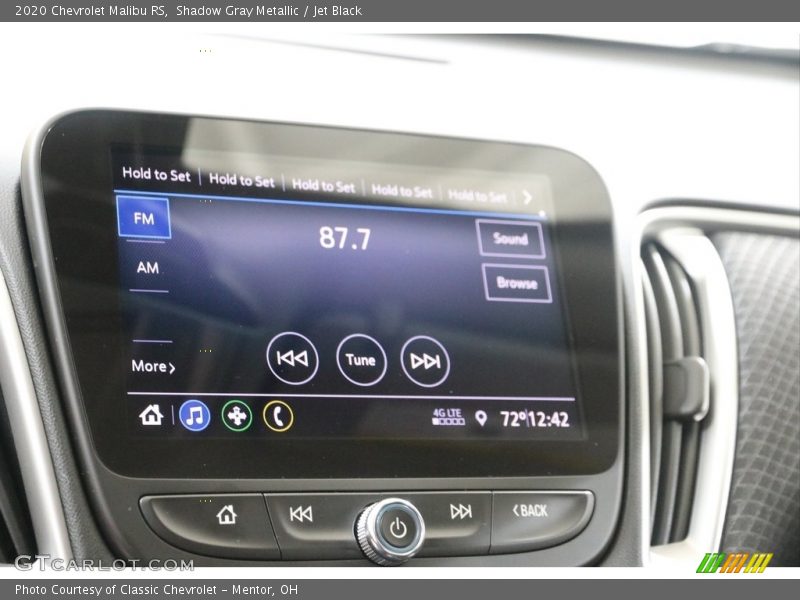 Shadow Gray Metallic / Jet Black 2020 Chevrolet Malibu RS