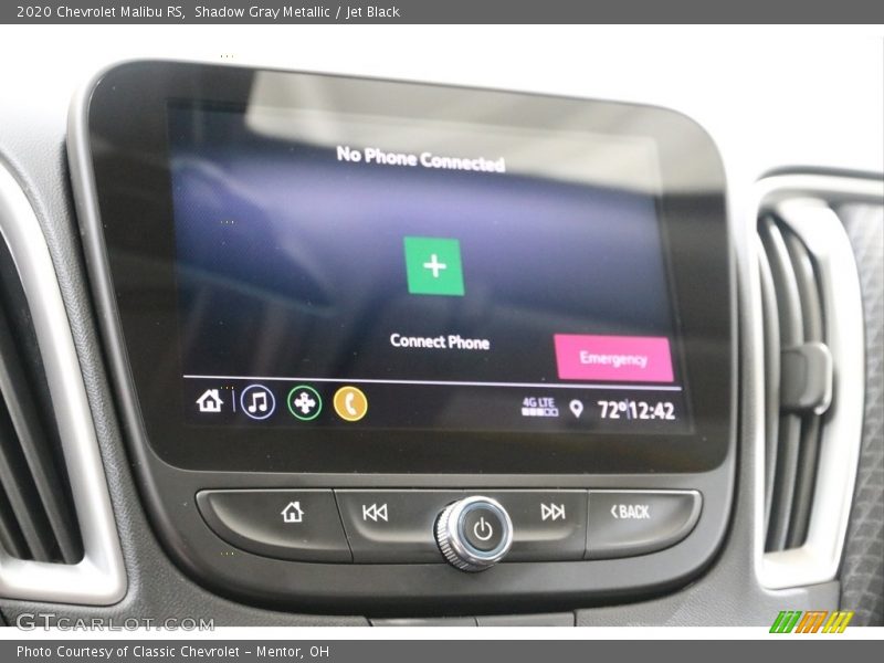 Shadow Gray Metallic / Jet Black 2020 Chevrolet Malibu RS