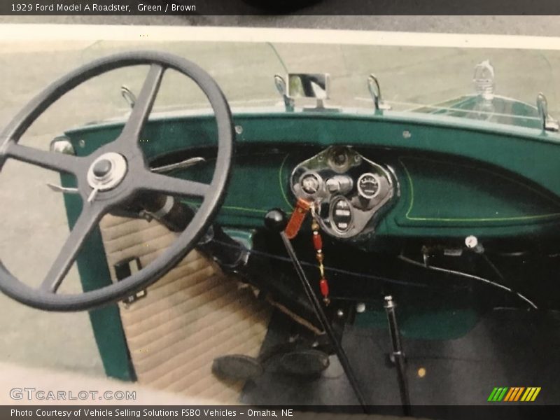 Controls of 1929 Model A Roadster