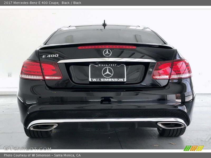 Black / Black 2017 Mercedes-Benz E 400 Coupe