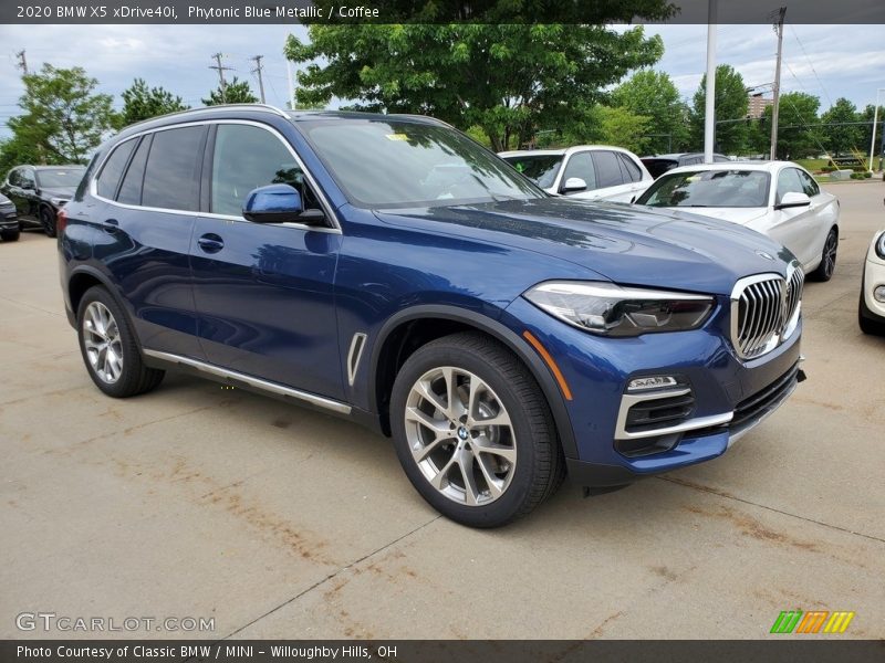 Phytonic Blue Metallic / Coffee 2020 BMW X5 xDrive40i