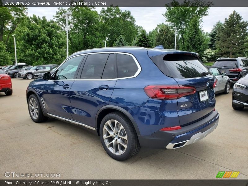 Phytonic Blue Metallic / Coffee 2020 BMW X5 xDrive40i