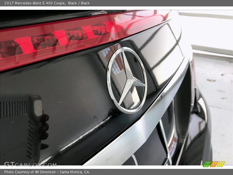 Black / Black 2017 Mercedes-Benz E 400 Coupe