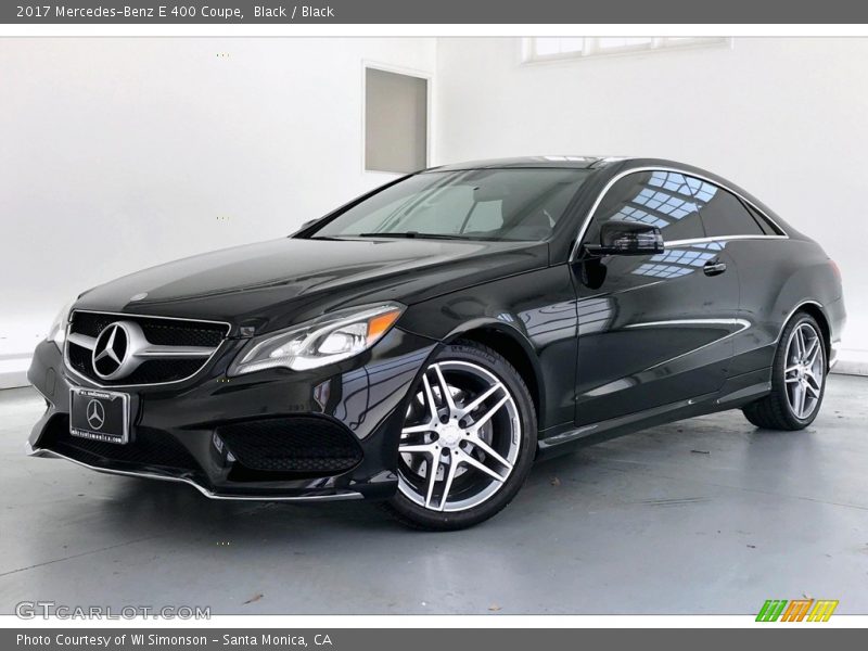Black / Black 2017 Mercedes-Benz E 400 Coupe
