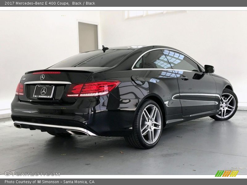 Black / Black 2017 Mercedes-Benz E 400 Coupe