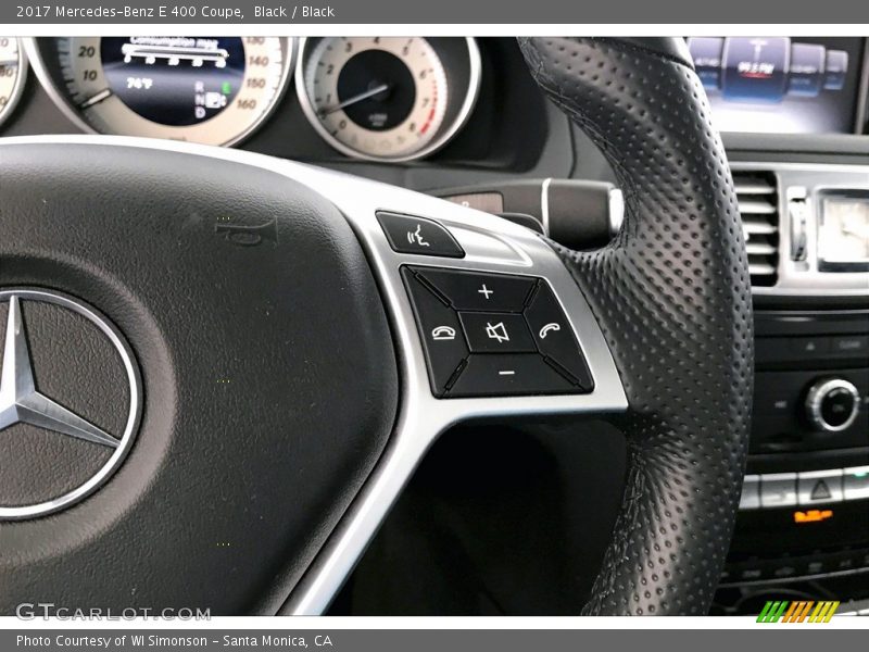 Black / Black 2017 Mercedes-Benz E 400 Coupe