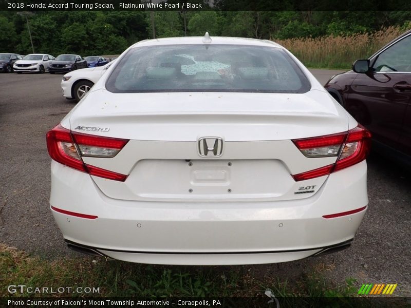 Platinum White Pearl / Black 2018 Honda Accord Touring Sedan