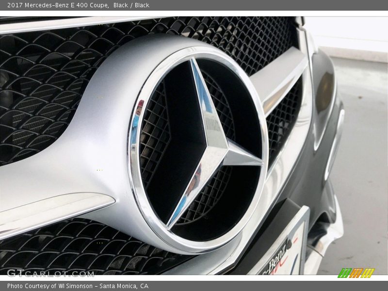 Black / Black 2017 Mercedes-Benz E 400 Coupe
