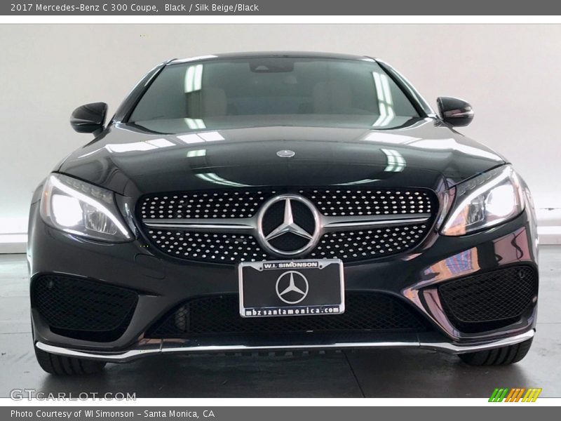Black / Silk Beige/Black 2017 Mercedes-Benz C 300 Coupe