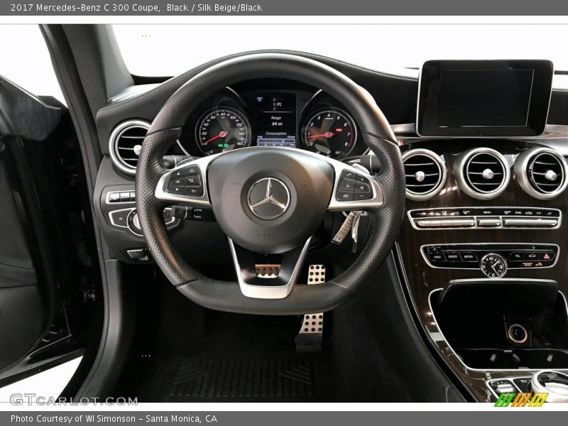Black / Silk Beige/Black 2017 Mercedes-Benz C 300 Coupe