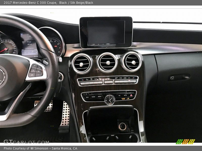 Black / Silk Beige/Black 2017 Mercedes-Benz C 300 Coupe