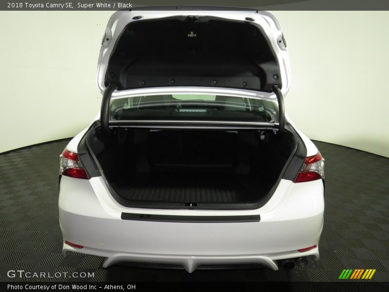 Super White / Black 2018 Toyota Camry SE
