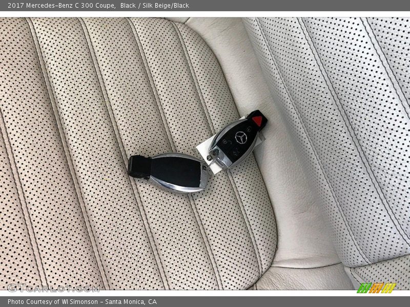 Black / Silk Beige/Black 2017 Mercedes-Benz C 300 Coupe