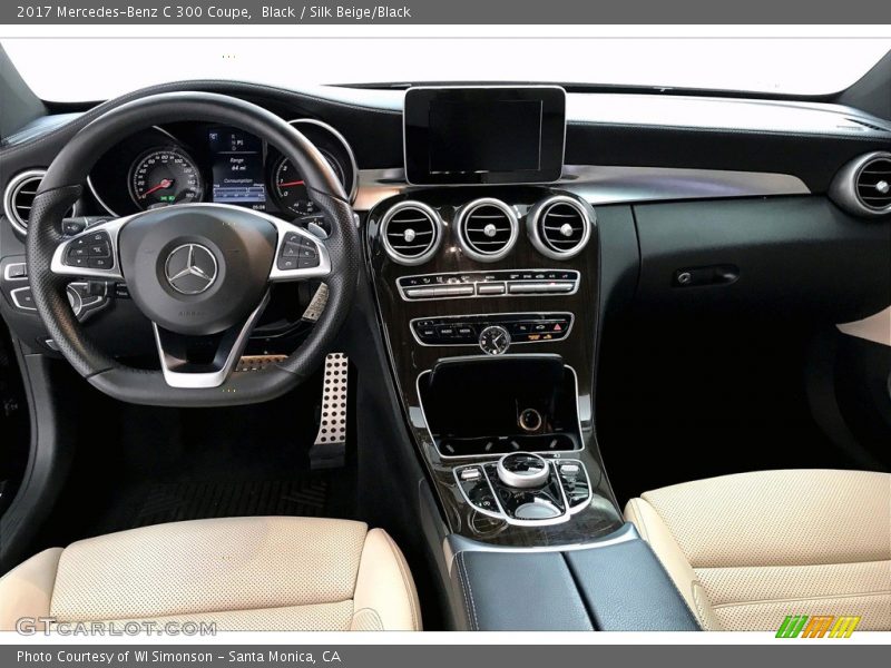 Black / Silk Beige/Black 2017 Mercedes-Benz C 300 Coupe