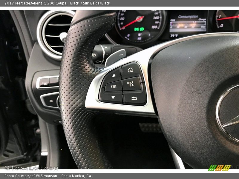 Black / Silk Beige/Black 2017 Mercedes-Benz C 300 Coupe