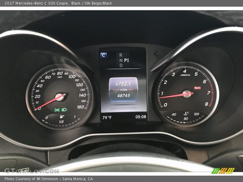 Black / Silk Beige/Black 2017 Mercedes-Benz C 300 Coupe