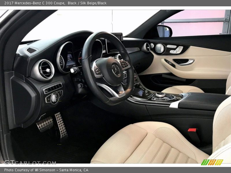 Black / Silk Beige/Black 2017 Mercedes-Benz C 300 Coupe