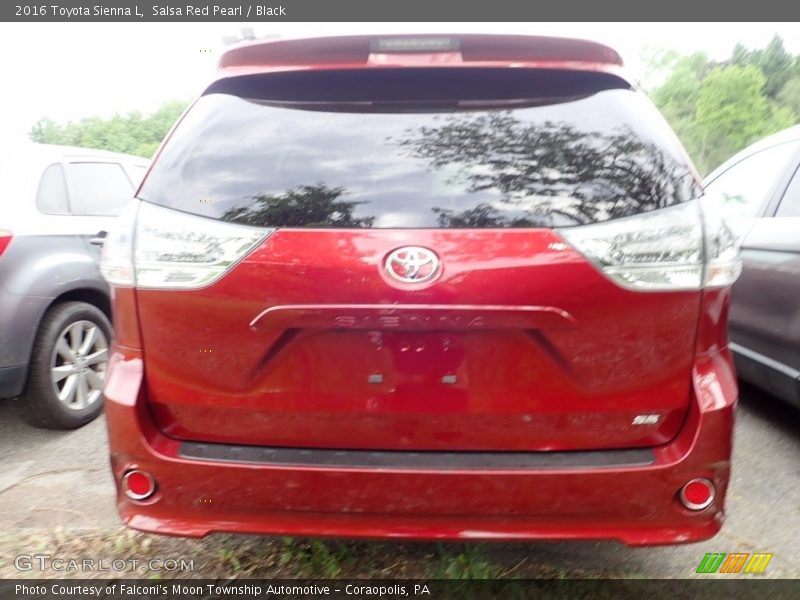 Salsa Red Pearl / Black 2016 Toyota Sienna L