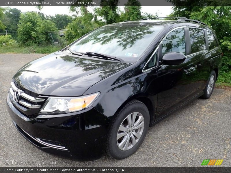 Crystal Black Pearl / Gray 2016 Honda Odyssey EX-L