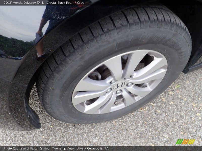 Crystal Black Pearl / Gray 2016 Honda Odyssey EX-L