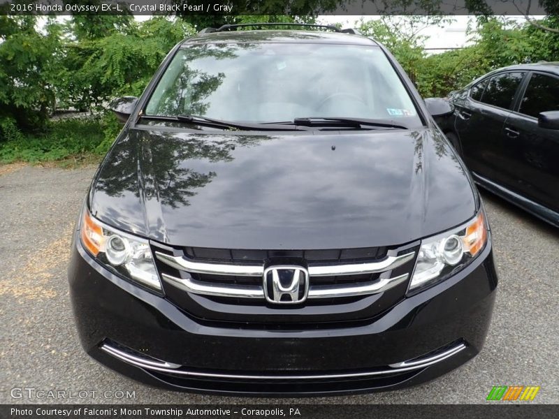 Crystal Black Pearl / Gray 2016 Honda Odyssey EX-L