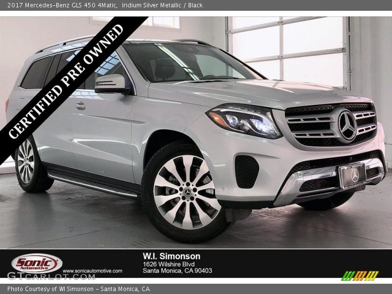 Iridium Silver Metallic / Black 2017 Mercedes-Benz GLS 450 4Matic