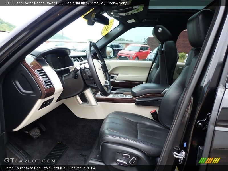 Front Seat of 2014 Range Rover HSE