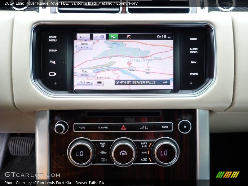 Santorini Black Metallic / Ebony/Ivory 2014 Land Rover Range Rover HSE