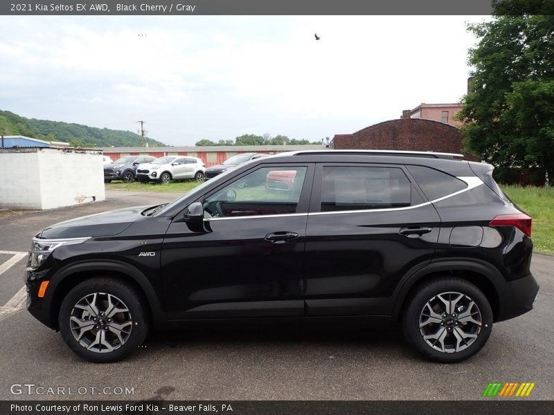 Black Cherry / Gray 2021 Kia Seltos EX AWD