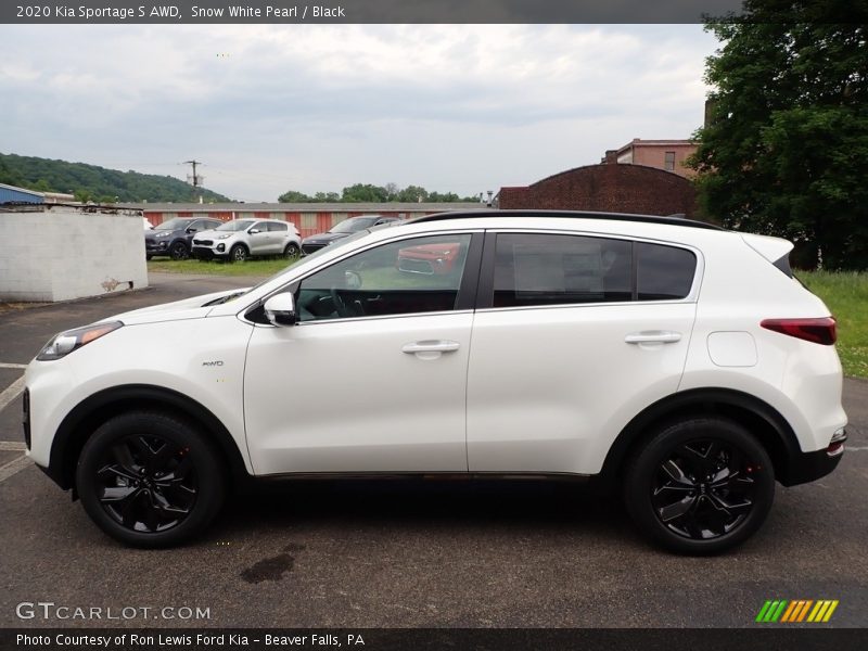 Snow White Pearl / Black 2020 Kia Sportage S AWD