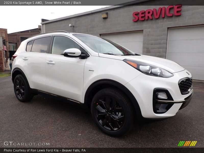 Snow White Pearl / Black 2020 Kia Sportage S AWD