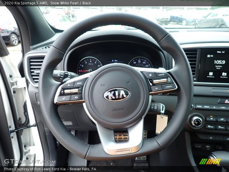 Snow White Pearl / Black 2020 Kia Sportage S AWD