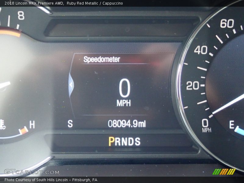 Ruby Red Metallic / Cappuccino 2018 Lincoln MKX Premiere AWD