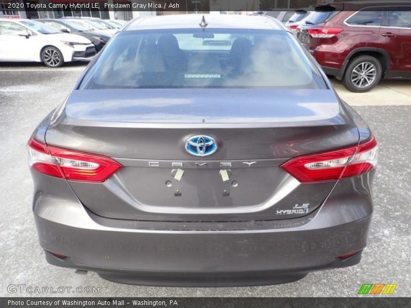 Predawn Gray Mica / Ash 2020 Toyota Camry Hybrid LE