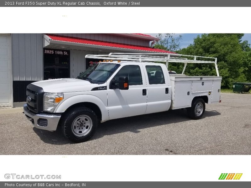 Oxford White / Steel 2013 Ford F350 Super Duty XL Regular Cab Chassis