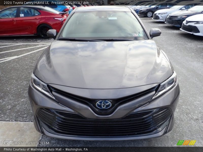 Predawn Gray Mica / Ash 2020 Toyota Camry Hybrid LE