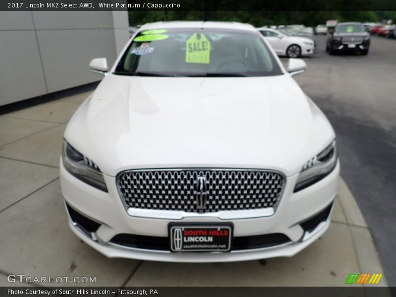 White Platinum / Cappuccino 2017 Lincoln MKZ Select AWD