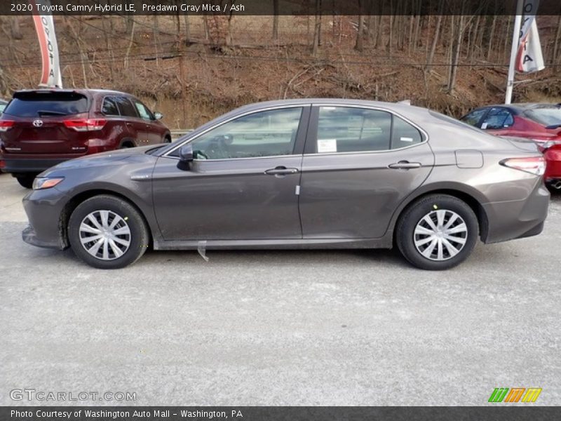 Predawn Gray Mica / Ash 2020 Toyota Camry Hybrid LE