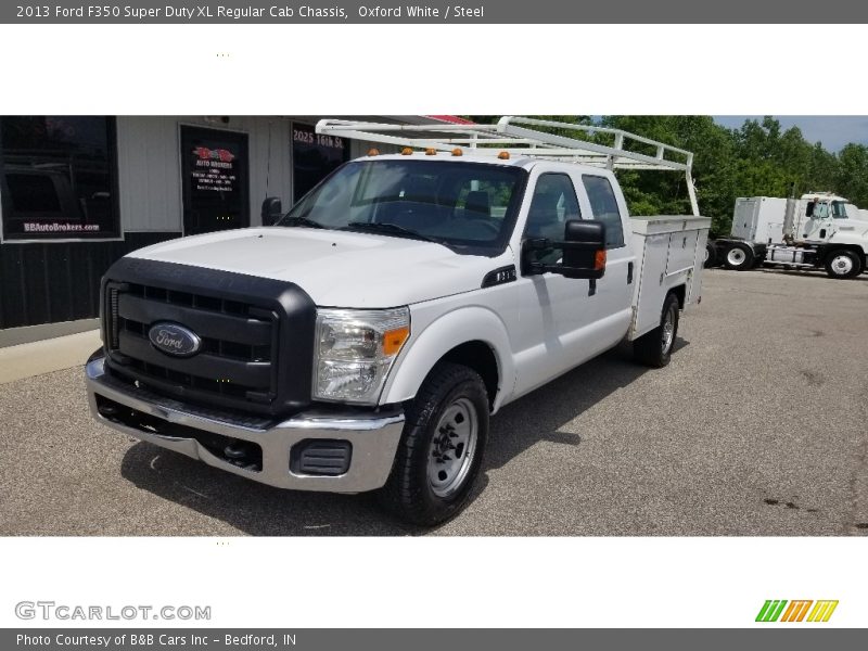 Oxford White / Steel 2013 Ford F350 Super Duty XL Regular Cab Chassis