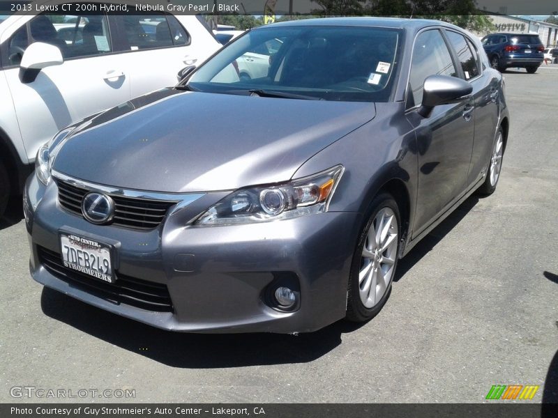 Nebula Gray Pearl / Black 2013 Lexus CT 200h Hybrid