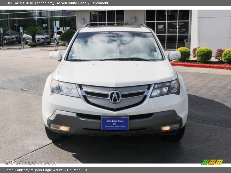 Aspen White Pearl / Parchment 2008 Acura MDX Technology